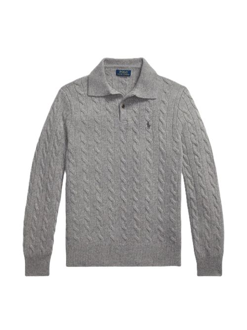 longsleeve pullover grigio Polo Ralph Lauren | 710-974165-002FAWN GREY HEATHER